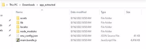 extract asar file online|node.js .